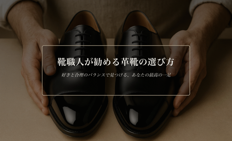 靴職人が勧める革靴の選び方 | The Makers Guild