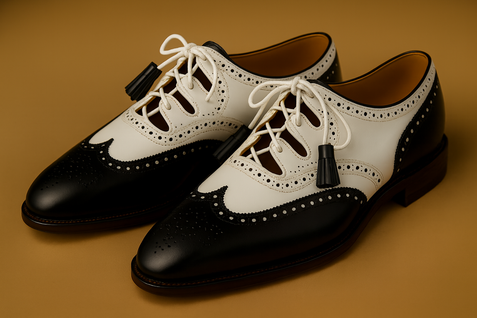 Ghillie shoes without a tongue, ankle-wrapping laces
