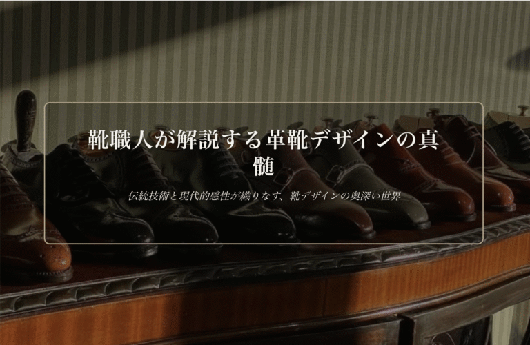 革靴デザインの基本と選び方 | The Makers Guild