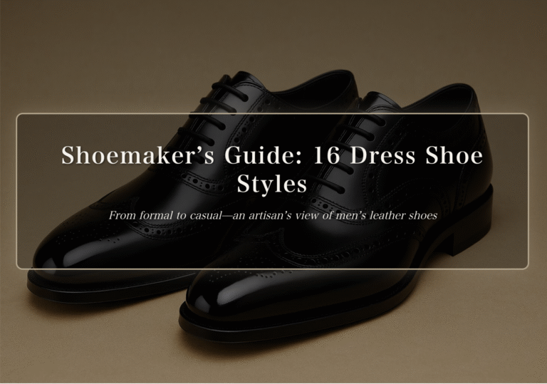 Dress Shoe Styles: A Shoemaker’s Guide | The Makers Guild