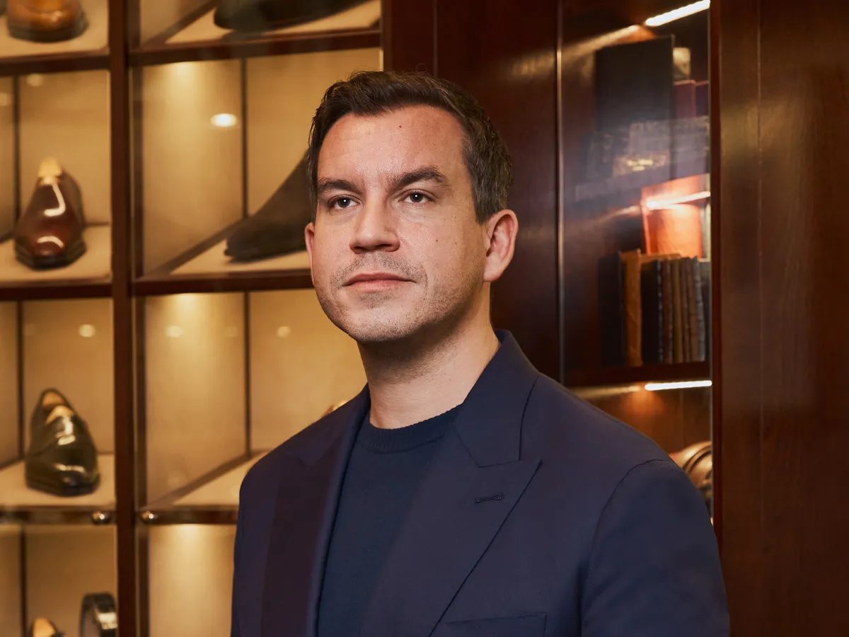 George CleverleyのCEO兼クリエイティブ・ディレクター、George Glasgow Jr。ロンドン・メイフェアの店舗で